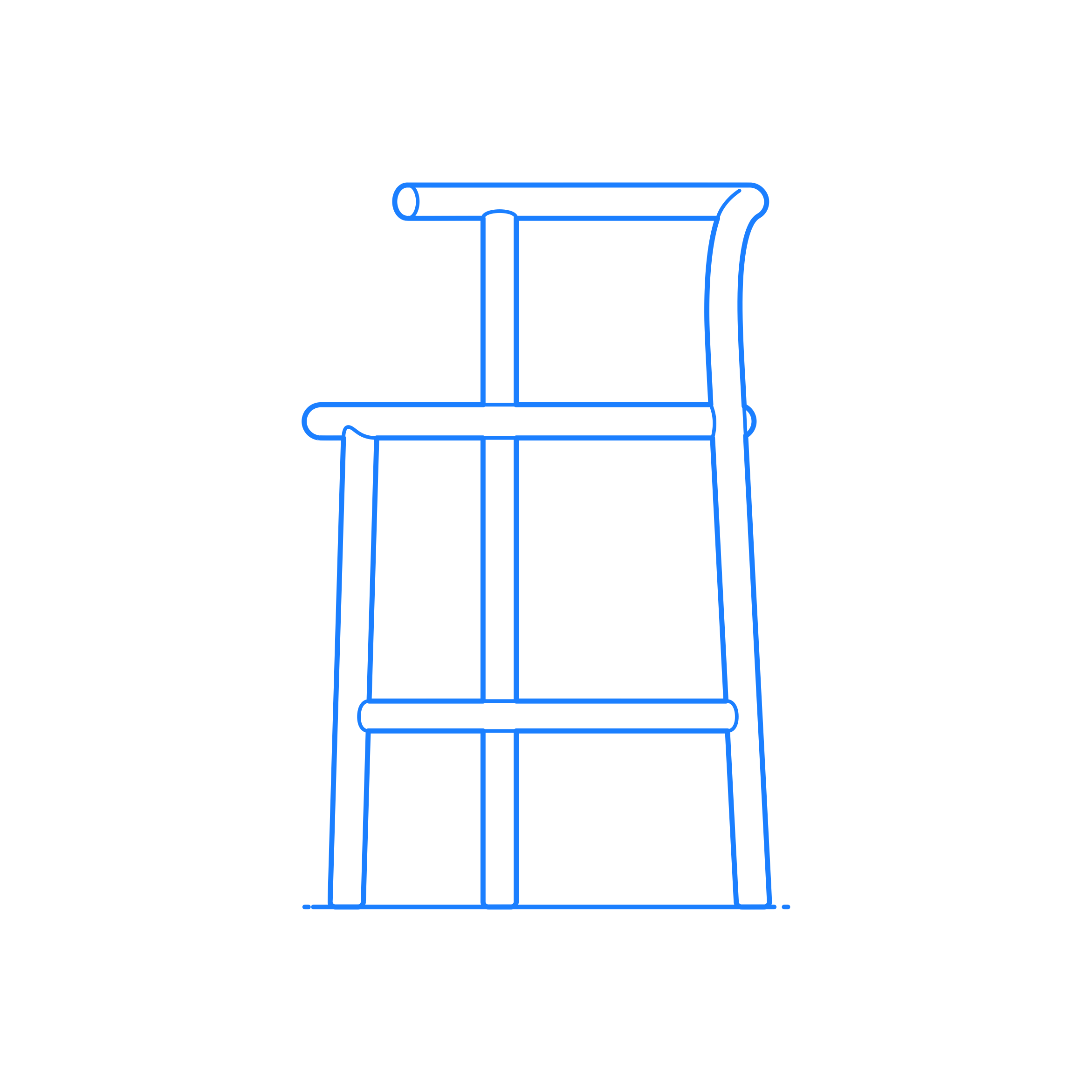 Furniture Stools Single Curve Stool Outline Drawing Svg Vector Free Vectors